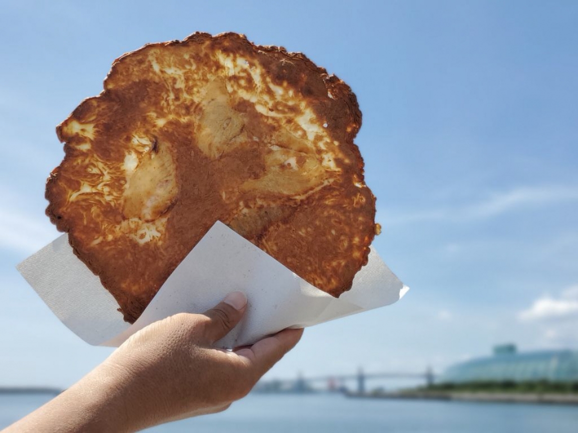 常磐もの潮目の海産 ヒラメのプレスせんべい（いわき小名浜みなとオアシス）