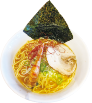18.元祖牛骨モサエビらーめん（みなとオアシス境港）